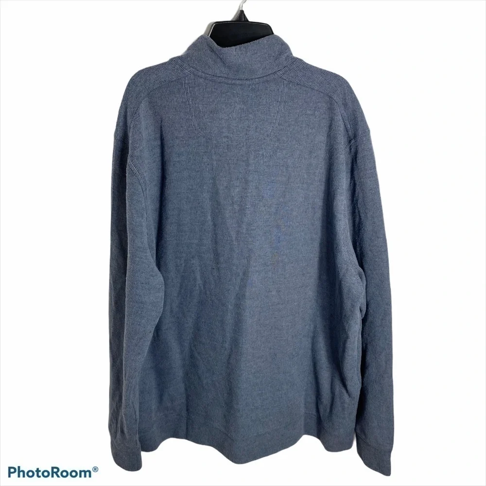 Tommy Bahama Men’s Snap Button Sweater XL Blue